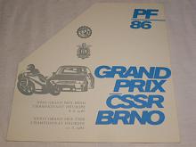 Grand Prix ČSSR Brno - PF 86
