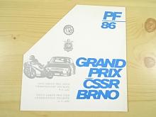 Grand Prix ČSSR Brno - PF 86