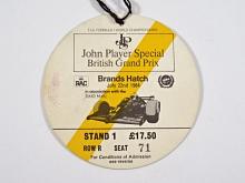 John Player Special - British Grand Prix - Brands Hatch - July 22nd 1984 - F.I.A. Formula 1 World Championships