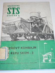 Sklizňový kombajn na řepu SKEM-3 - uspořádání, montáž, použití, údržba - 1952