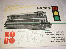 ČKD - Diesellokomotive der Type 1435 - 1676 Bó Bó 750 - prospekt