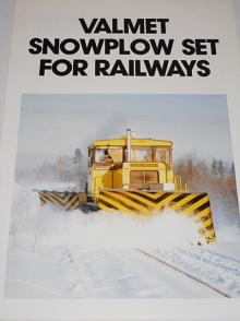 Valmet snowplow set for railways - prospekt - 1986