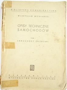 Opisy techniczne samochodów - samochody osobowe - Wladyslaw Wieniawski - 1952