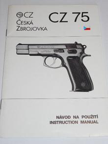 CZ 75 - návod na použití - Instruction manual